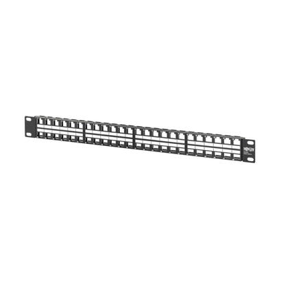 eaton-tripp-lite-48-port-1u-rack-mount-unshielded-blank-keystonemultimedia-patch-panel-rj45-ethernet-usb-hdmi-cat5e6
