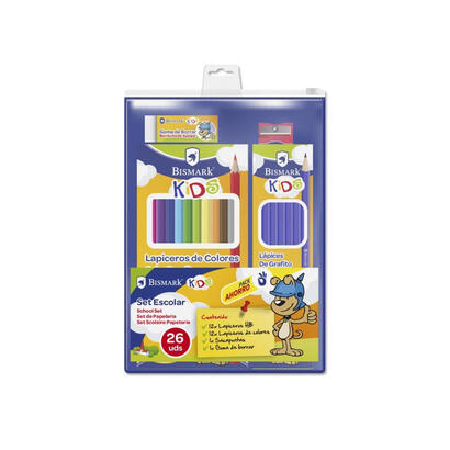 bismark-pack-escolar-con-12-lapices-hb-12-lapices-de-colores-afilalapiz-y-goma-de-borrar