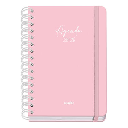 dohe-agenda-escolar-serenity-wireo-a5-espiral-doble-sv-tapa-dura-rosa-2025-2026