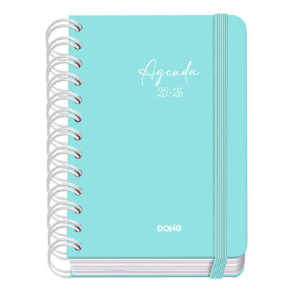 dohe-agenda-escolar-serenity-wireo-a6-espiral-doble-dp-tapa-dura-verde-2025-2026