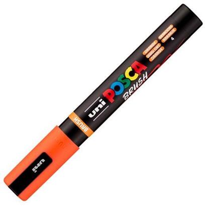 posca-marcador-pc-5br-brush-punta-m-semiflexible-naranja