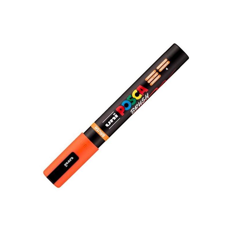 posca-marcador-pc-5br-brush-punta-m-semiflexible-naranja