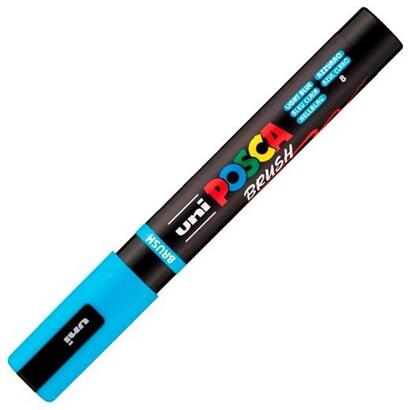 posca-marcador-pc-5br-brush-punta-m-semiflexible-azul-claro
