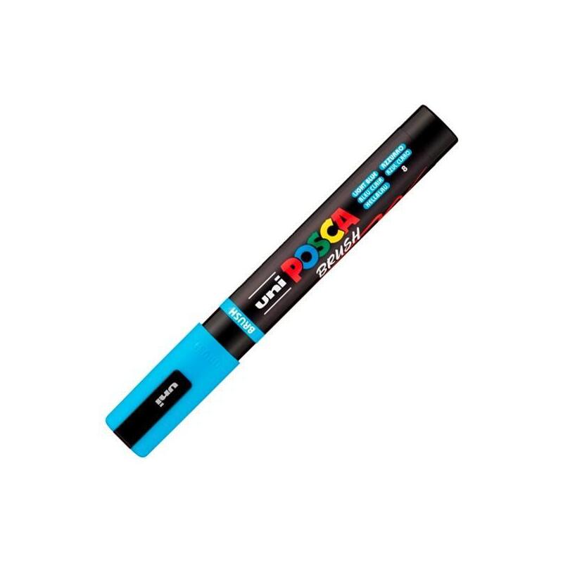 posca-marcador-pc-5br-brush-punta-m-semiflexible-azul-claro