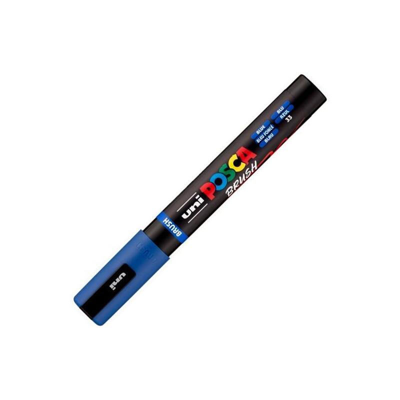 posca-marcador-pc-5br-brush-punta-m-semiflexible-azul