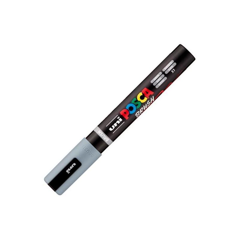 posca-marcador-pc-5br-brush-punta-m-semiflexible-gris