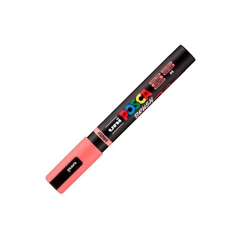 posca-marcador-pc-5br-brush-punta-m-semiflexible-rosa-coral