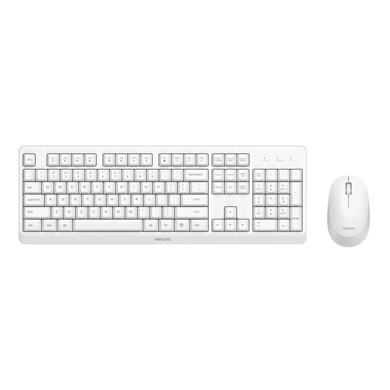 philips-3000-series-spt6307wl16-teclado-raton-incluido-universal-rf-inalambrico-qwerty-ingles-blanco