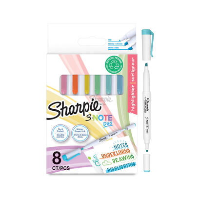 sharpie-rotuladores-creativos-s-note-duo-estuche-de-8-csurtidos