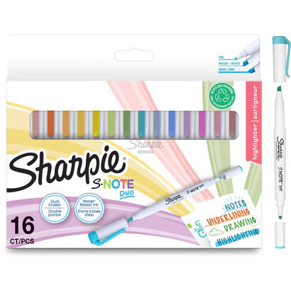 sharpie-rotuladores-creativos-s-note-duo-estuche-de-16-csurtidos