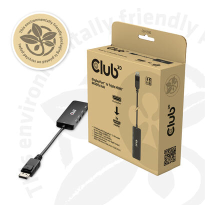 club3d-csv-7330-hub-de-interfaz-135-mbits-negro