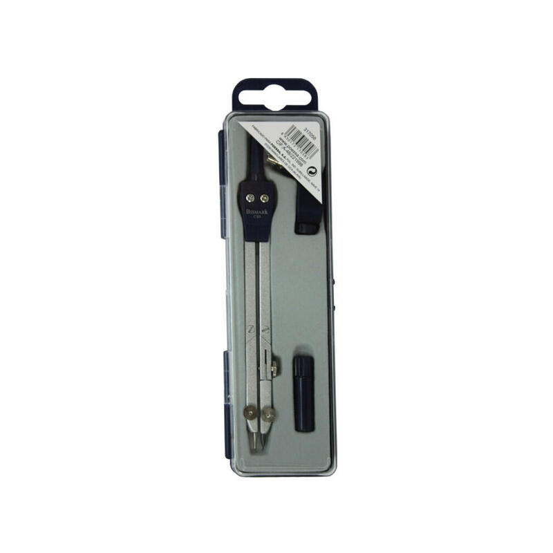 bismark-compas-escolar-con-doble-articulacion-y-adaptador-universal-presentado-en-estuche-de-plastico-color