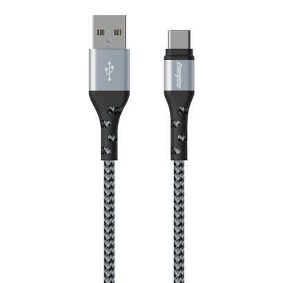 cable-energizer-c520ckbk-usb-20-2-m-usb-a-usb-c-negro-plata