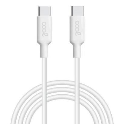 cool-cable-usb-tipo-c-a-tipo-c-1-metro-3-amp-blanco
