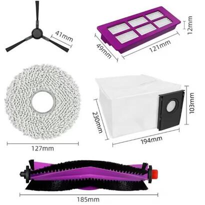 midea-v15-spare-parts-kit-side-brush-1-pcmop-pad-2-pcsroller-brush-1-pcfilter-1-pcdust-bag-1-pc