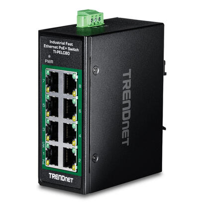 trendnet-ti-pelc80-switch-no-administrado-fast-ethernet-10100-energia-sobre-ethernet-poe-negro