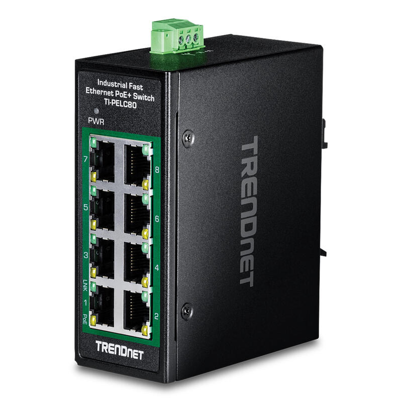 trendnet-ti-pelc80-switch-no-administrado-fast-ethernet-10100-energia-sobre-ethernet-poe-negro