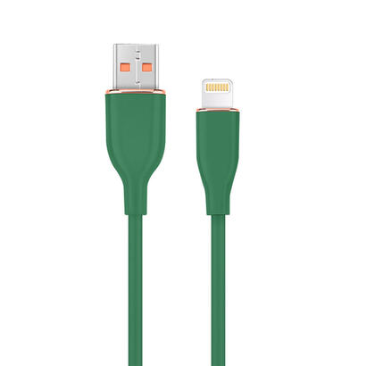 gembird-premium-silicon-8-pin-cable-charging-and-data-cable-15m-midnight-green