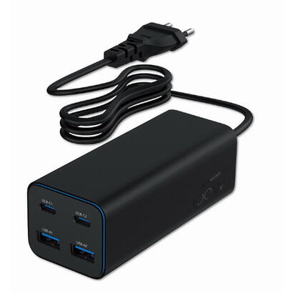 cargador-rapido-usb-powerdelivery-gan-de-4-puertos-y-100-w-negro