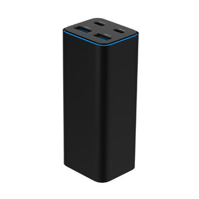 cargador-rapido-usb-powerdelivery-gan-de-4-puertos-y-100-w-negro