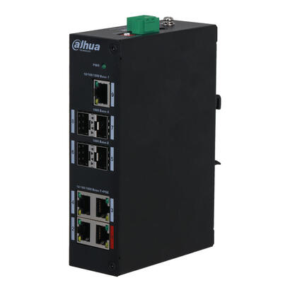 dahua-pfs3409-4gt-96-v2-switch-poe-20-4-puertos-gigabit-4sfp-uplink-1rj45-uplink-gigabit-96w-nomanejable-layer2