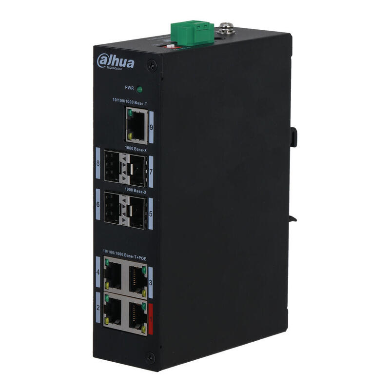 dahua-pfs3409-4gt-96-v2-switch-poe-20-4-puertos-gigabit-4sfp-uplink-1rj45-uplink-gigabit-96w-nomanejable-layer2