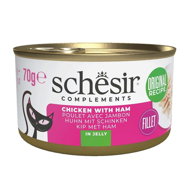 schesir-chicken-with-ham-in-jelly-comida-humeda-para-gatos-70g