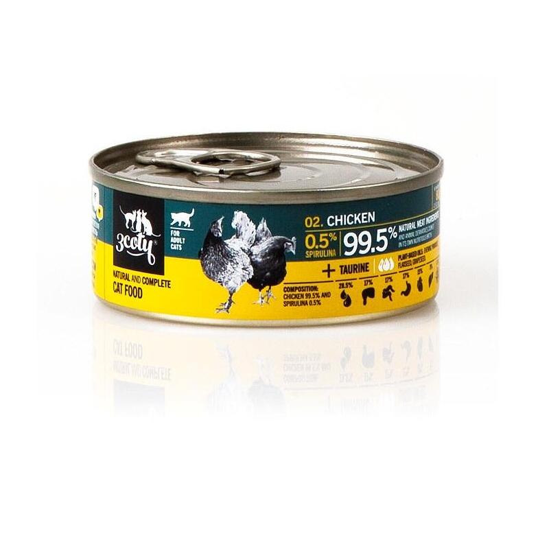3coty-chicken-with-spirulina-comida-humeda-para-gatos-80g