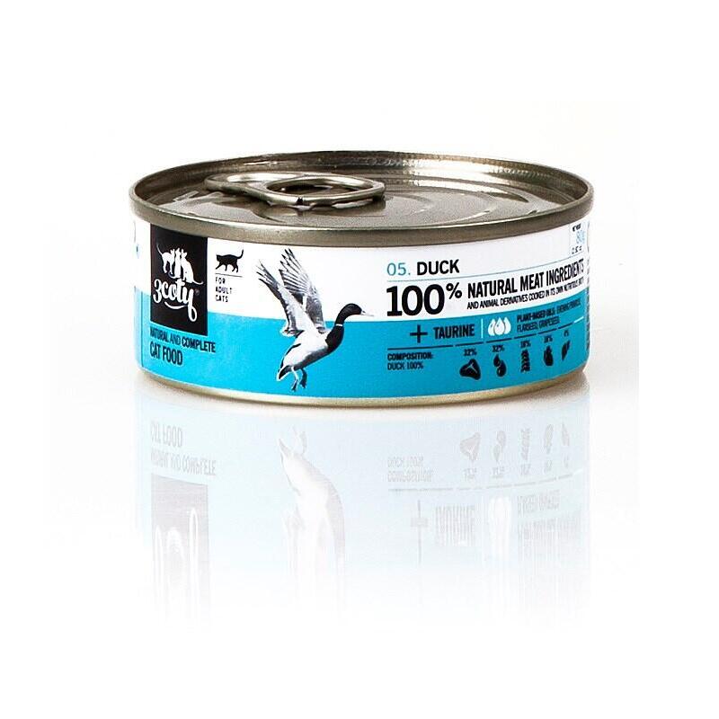 3coty-duck-comida-humeda-para-gatos-80g