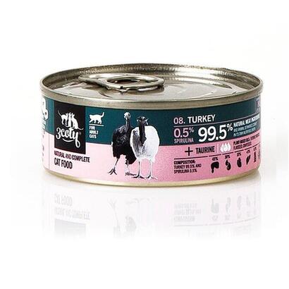 3coty-turkey-with-spirulina-comida-humeda-para-gatos-80g