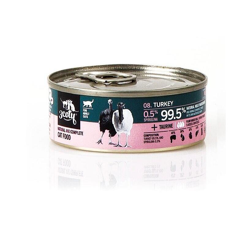 3coty-turkey-with-spirulina-comida-humeda-para-gatos-80g