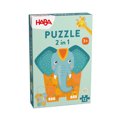 haba-puzzle-2-en-1-elefante-2011068001