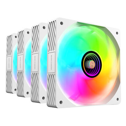 kit-4-ventiladores-pc-auxiliar-mf-si4kit-a-rgb-infinity-blanco-mars-gaming-4x-ventiladores-ultrasilenciosos-argb-mando-a-distanc