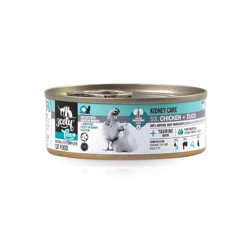 3coty-chicken-duck-care-for-cats-with-sensitive-kidneys-80g