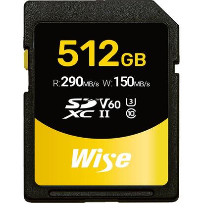 wise-sdxc-uhs-ii-v60-512gb-r290mbs-w150mbs-wi-sd-s512