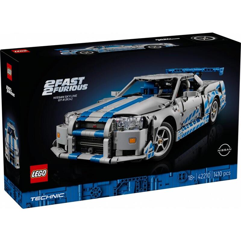 lego-42210-technic-2-rapidos-y-furiosos-nissan-skyline-gt-rr34-coche-de-carreras
