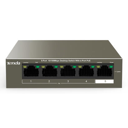 tenda-switch-5-puertos-fe-tef1105-4-63w-58w-4x-poe