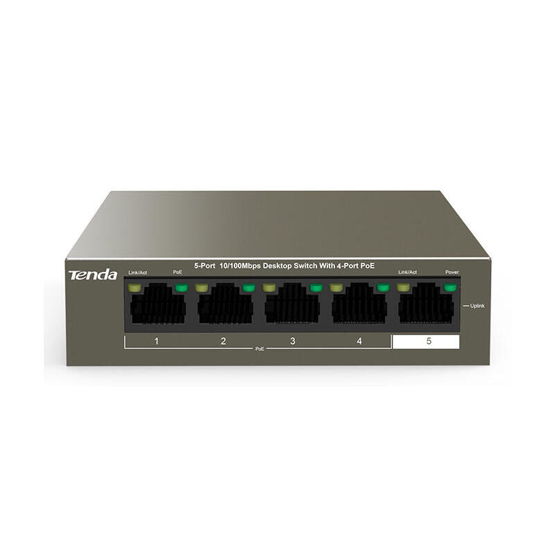 tenda-switch-5-puertos-fe-tef1105-4-63w-58w-4x-poe tenda-switch-5-puertos-fe-tef1105-4-63w-58w-4x-poe
