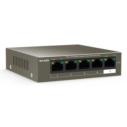 tenda-switch-5-puertos-fe-tef1105-4-63w-58w-4x-poe