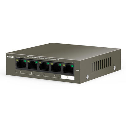 tenda-switch-5-puertos-fe-tef1105-4-63w-58w-4x-poe