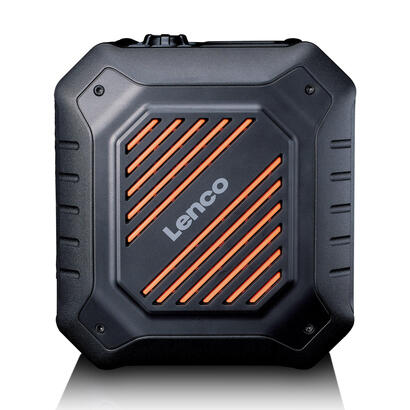 lenco-odr-160gy-radio-portatil-analogico-y-digital-negro-naranja