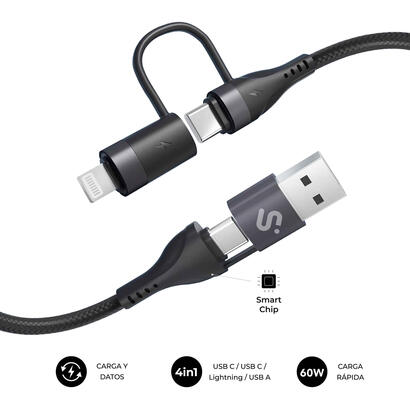 cable-top-4-en-1-60w-usb-a2xusb-clightning-1-m-negro-subblim-60w-longitud-1m-cable-4-en-1-usb-ac-clightning-pd-30