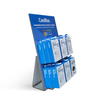 coolbox-pack-18-cargadores-gan-expositor