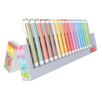 stabilo-swing-cool-set-de-mesa-de-18-marcadores-fluorescentes-cuerpo-plano-punta-biselada-trazo-entre-1-y-4mm-