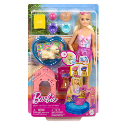 mattel-barbie-puppy-pool-party-aloha-blonde-jbf35