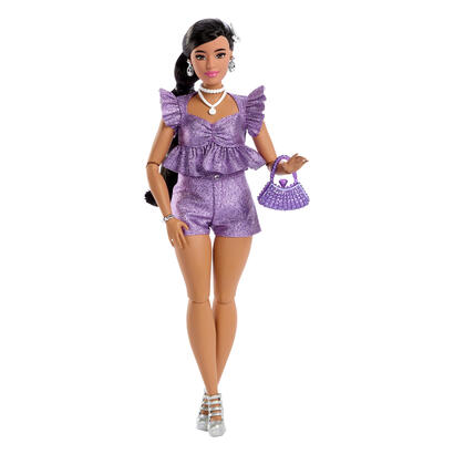 mattel-barbie-deluxe-style-im-violetaten-metallic-outfit-jfp43