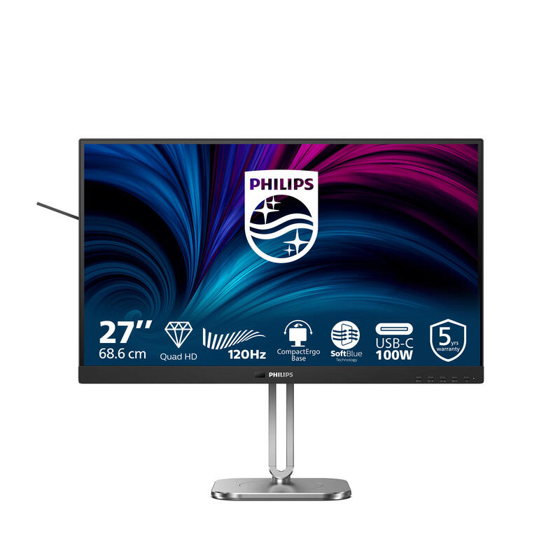 philips-27b2u4601-4000-series-monitor-led-27-2560-x-1440-qhd-120-hz-ips-15001-hdmi-2xdisplayport-usb-c-altavoces-carbon