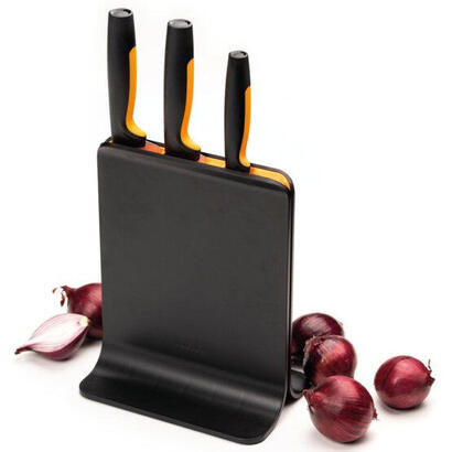 fiskars-1057555-design-messerblock-con-3-messern