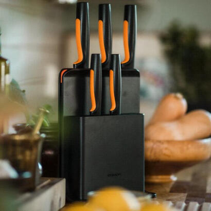 fiskars-1057554-design-messerblock-con-5-messern
