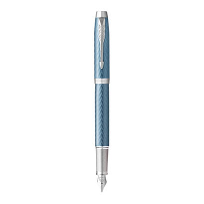 parker-im-premium-pluma-estilografica-sistema-de-carga-por-cartucho-azul-gris-1-piezas
